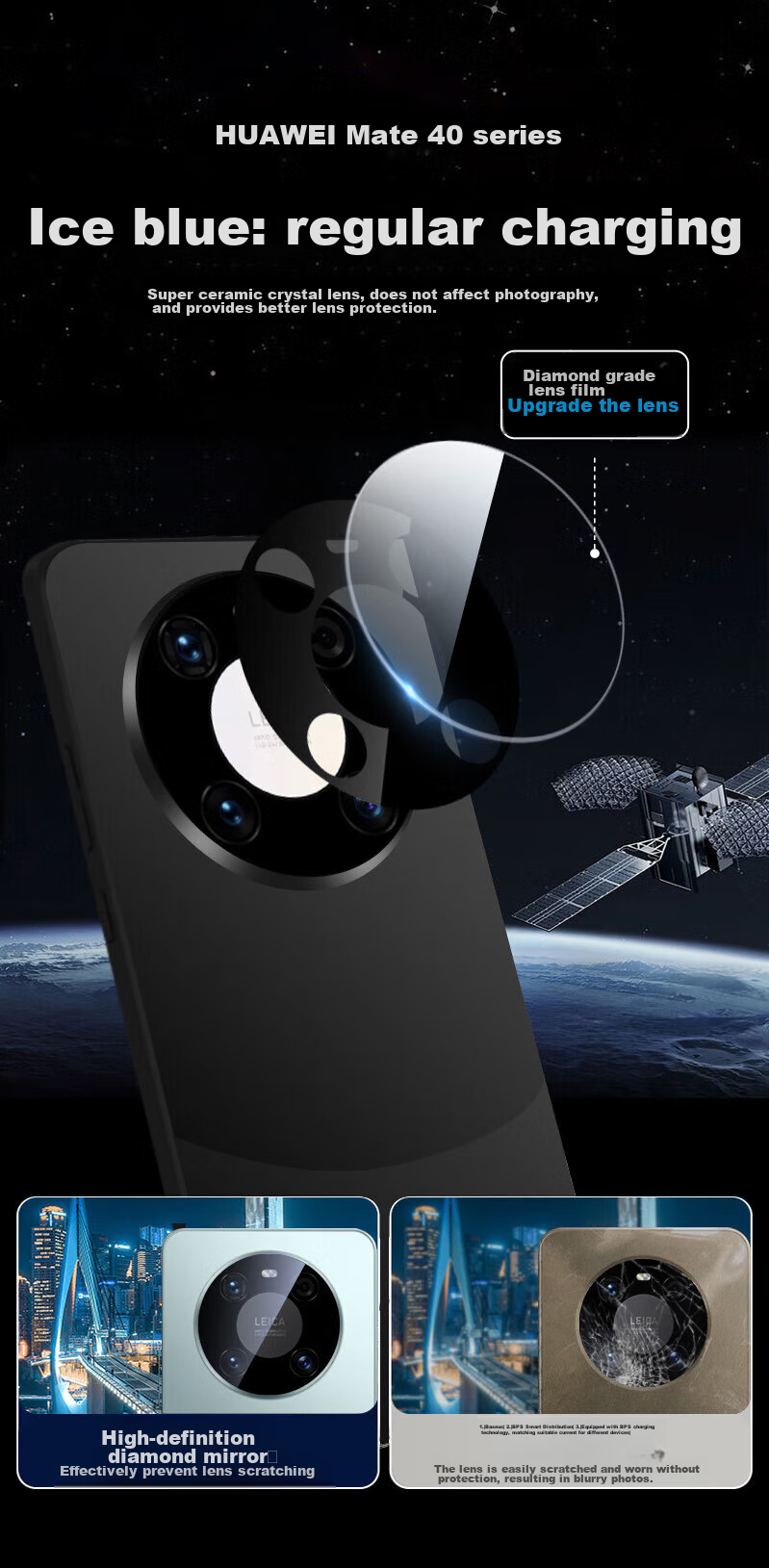 Противоударный чехол KEKLLE для Huawei Mate40 Pro, цвет "Панда", с полной защитой камеры и амортизацией