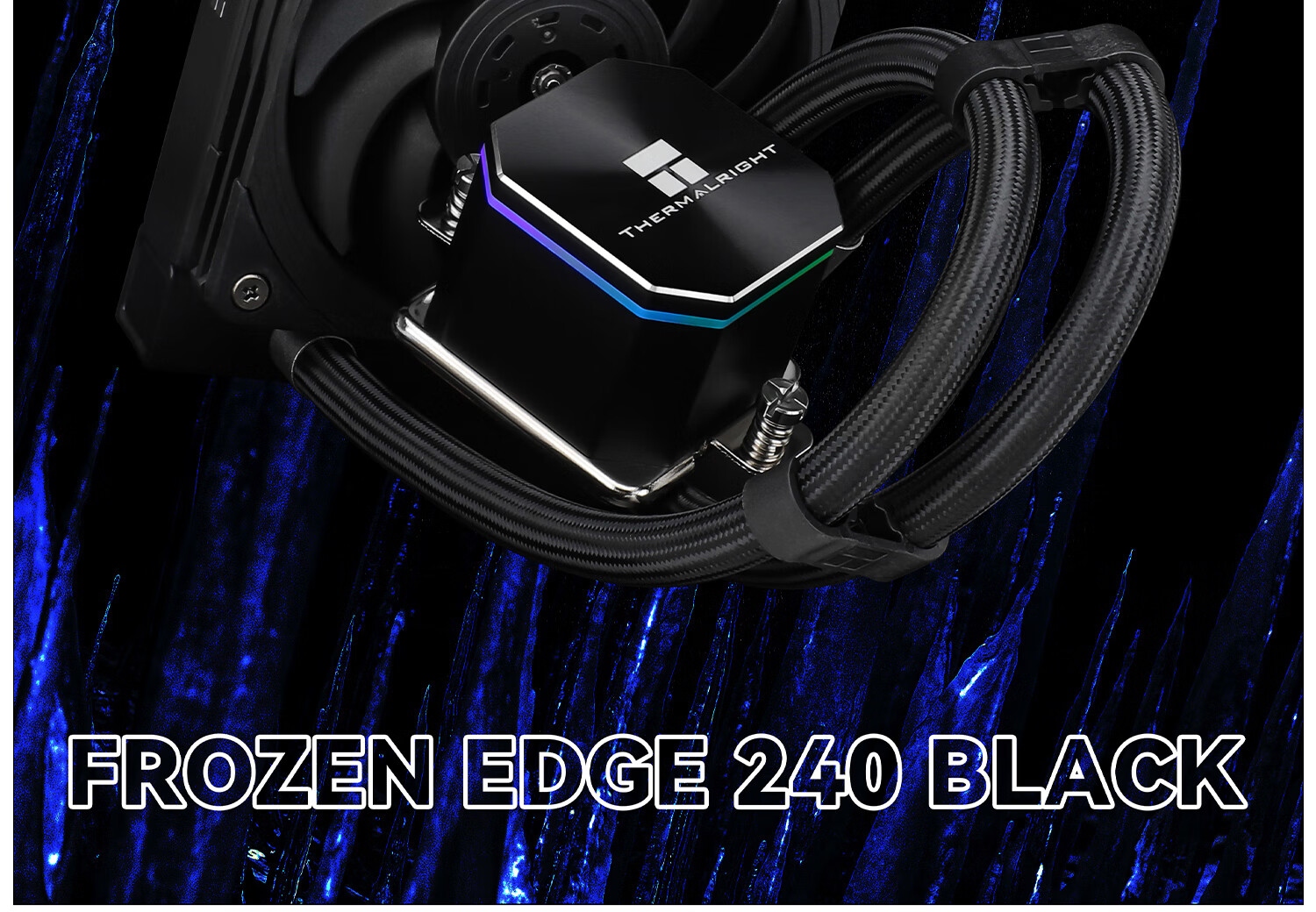 Система охлаждения Thermalright Frozen Edge 240 BLACK, жидкостный охладитель CPU, металлическая пластина, FE240 BLACK