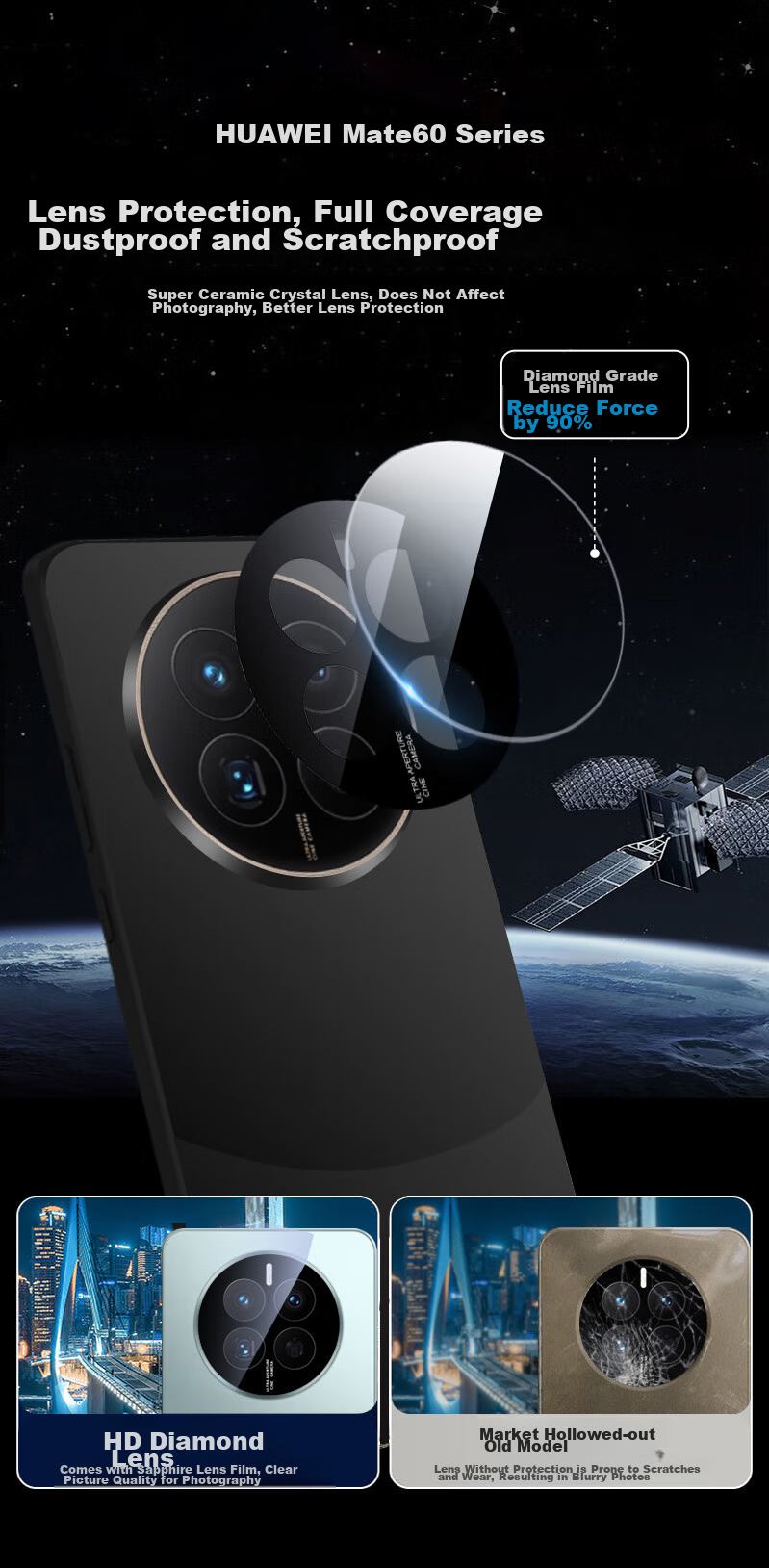 Противоударный чехол для Huawei Mate 60 Pro