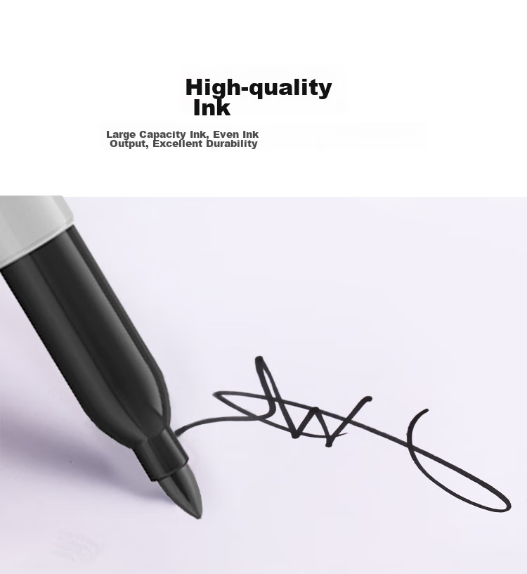 Маркер перманентный Sharpie Fine Point, черный, 2.5 мм, водостойкий, быстросохнущий, для рисования и подписей