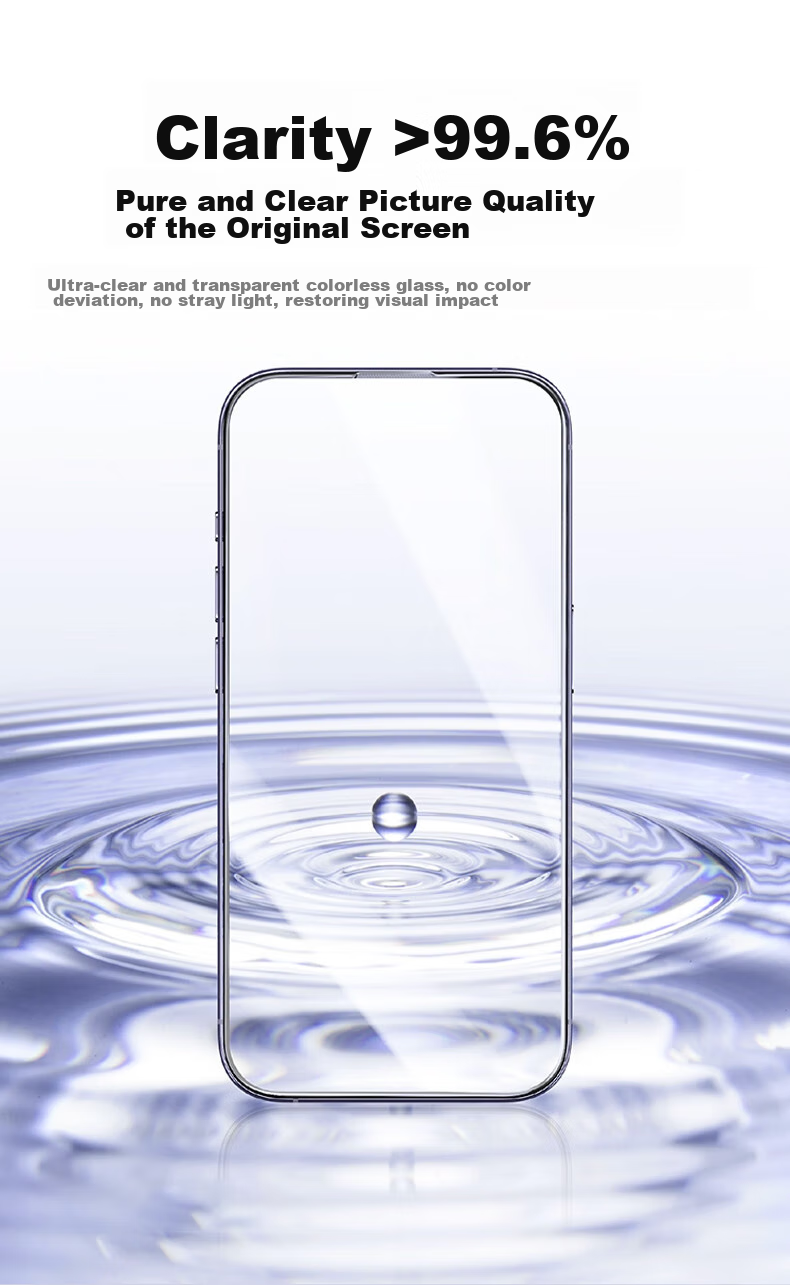 Защитное стекло DIVI для Apple iPhone 14 Pro, противоударное, антибликовое, ультратонкое, с полным покрытием