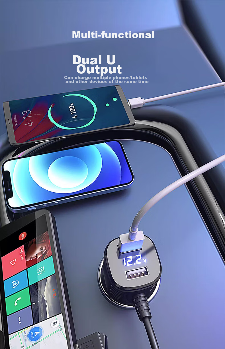 Автомобильное зарядное устройство с двумя USB