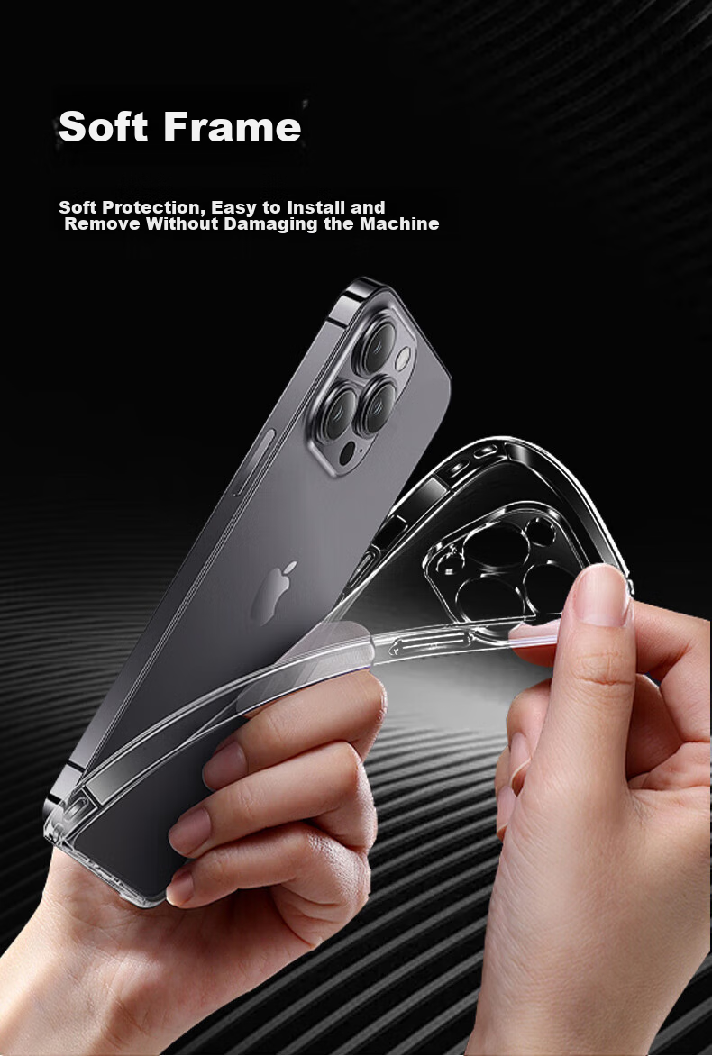 Чехол для iPhone 16 Plus ALittleFlower, ультратонкий, противоударный, мягкий, прозрачный, полная защита с защитой камеры, простой дизайн для мужчин и женщин