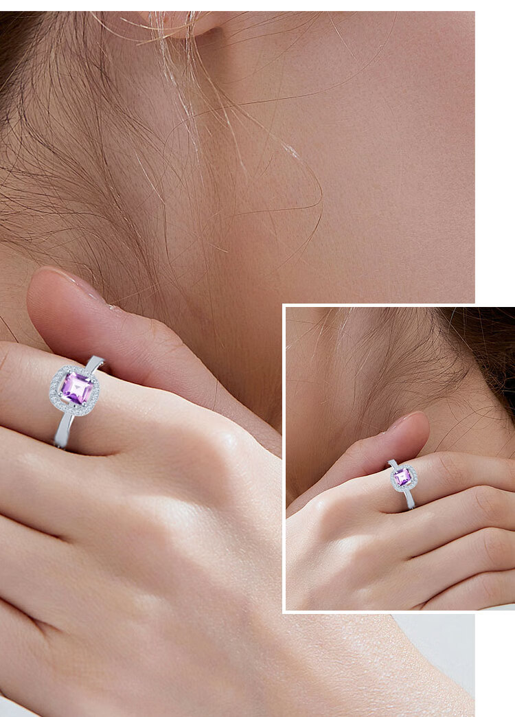 Кольцо с аметистом