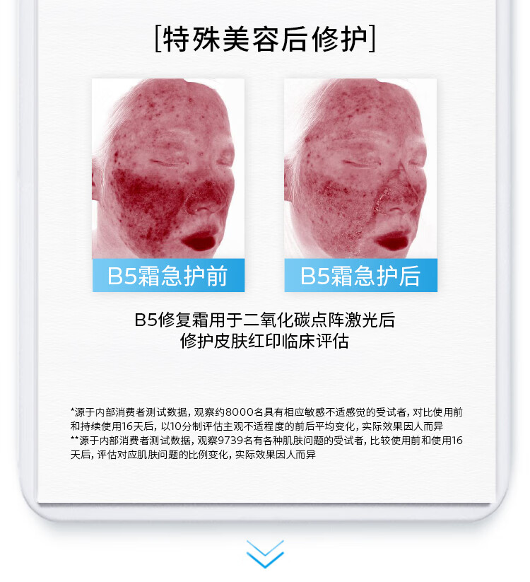 理肤泉B5修复霜40ml舒缓泛红淡印痕补水保湿秋冬修护面霜护肤品男女礼物