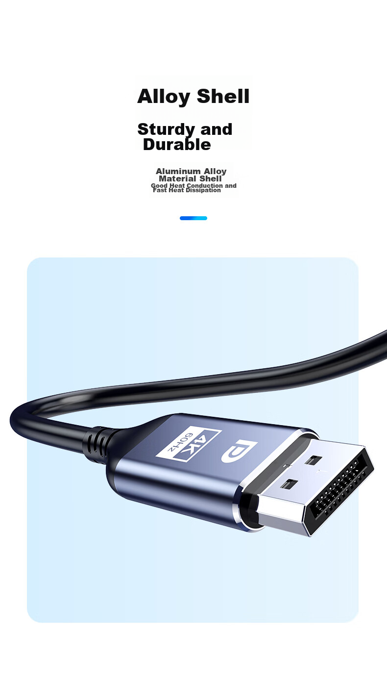 Переходник BIAZE Type-C на DP 1.2, кабель-адаптер 4K 60Hz, 165Hz, Thunderbolt 3, для ноутбука, внешний монитор, 240Hz, 1 метр