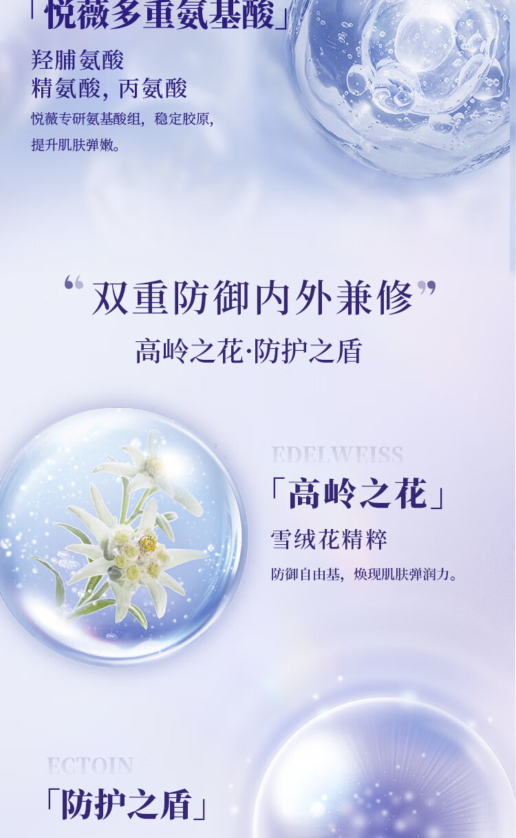 悦薇（Revital）星品尝鲜体验礼（五紫洁面*10+防护乳*2）防晒焕肤护肤品试用小样