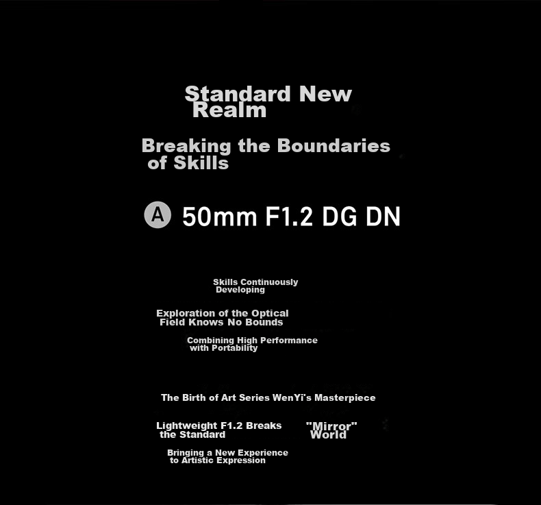 Объектив SIGMA Art 50mm F1.2 DG DN для полнокадровых беззеркальных камер Sony E-mount