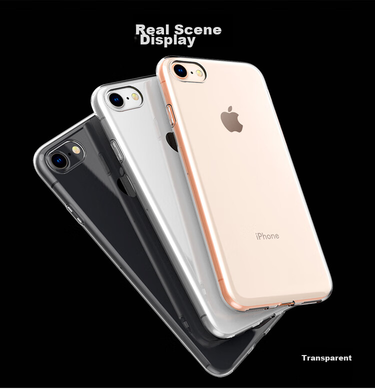Чехол для iPhone 7 Plus/8 Plus ESCAPE, прозрачный, силиконовый, противоударный, простой стиль
