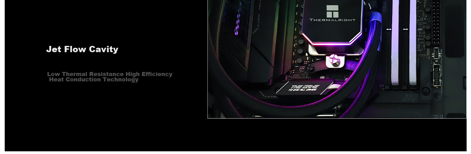 Система охлаждения Thermalright Frozen Edge 240 BLACK, жидкостный охладитель CPU, металлическая пластина, FE240 BLACK