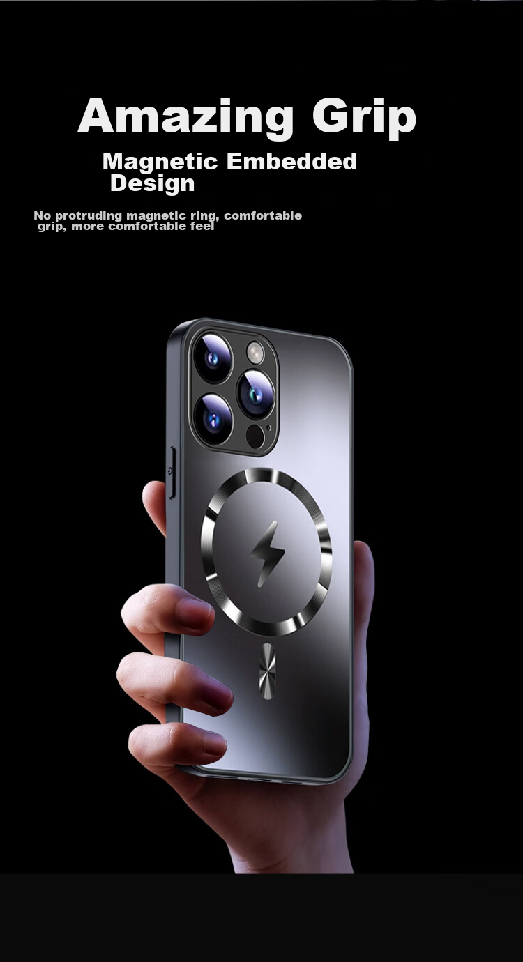 Чехол Ekakashop для iPhone 15 Plus, силиконовый, с MagSafe, черный