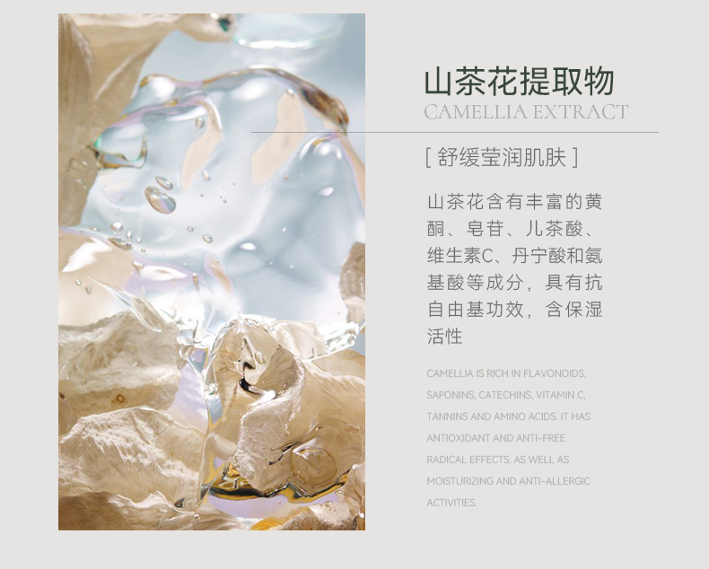 AOEO山茶花洗面奶水乳护肤套装（洁面100g+水100ml+乳80g）保湿抗皱