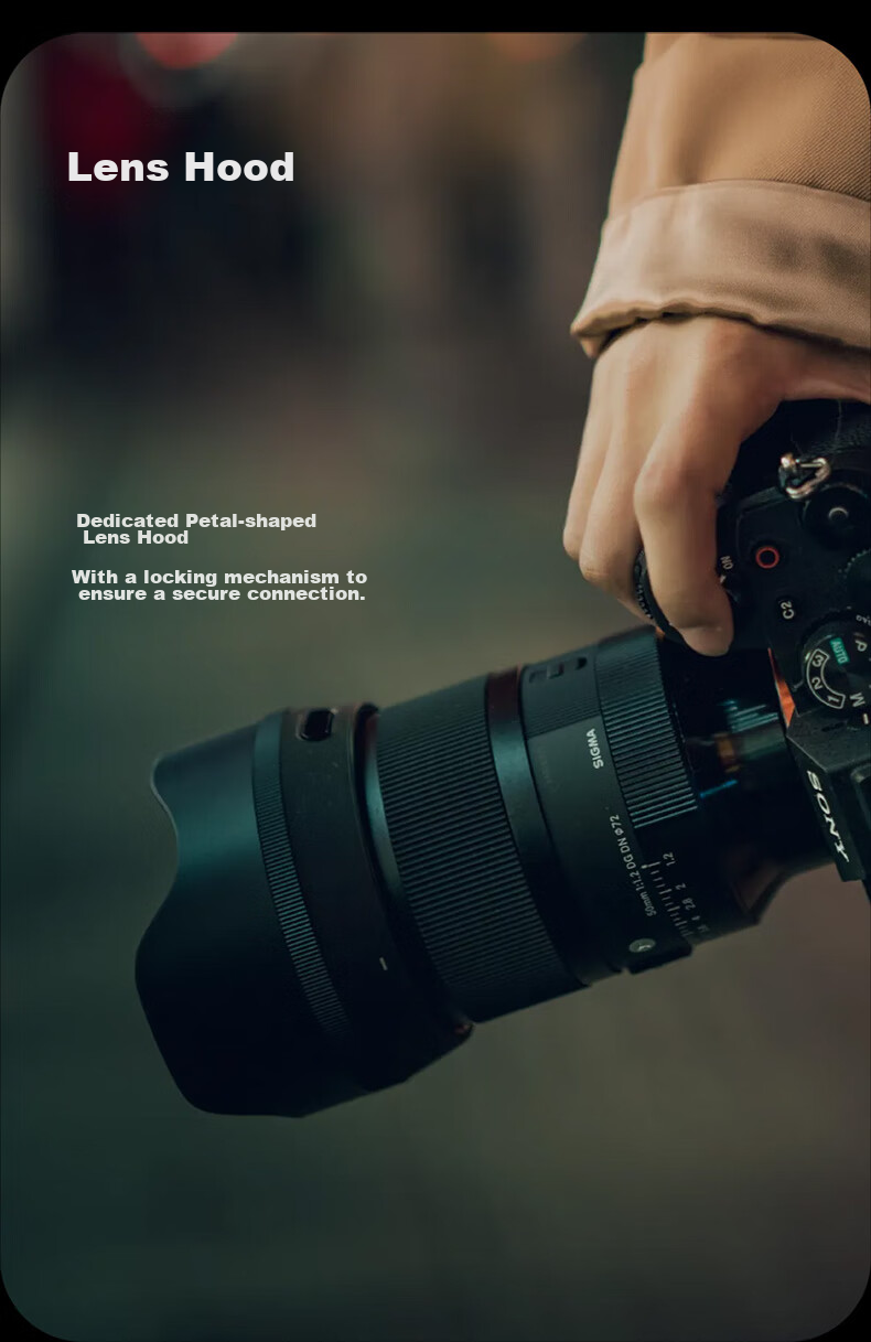 Объектив SIGMA Art 50mm F1.2 DG DN для полнокадровых беззеркальных камер Sony E-mount