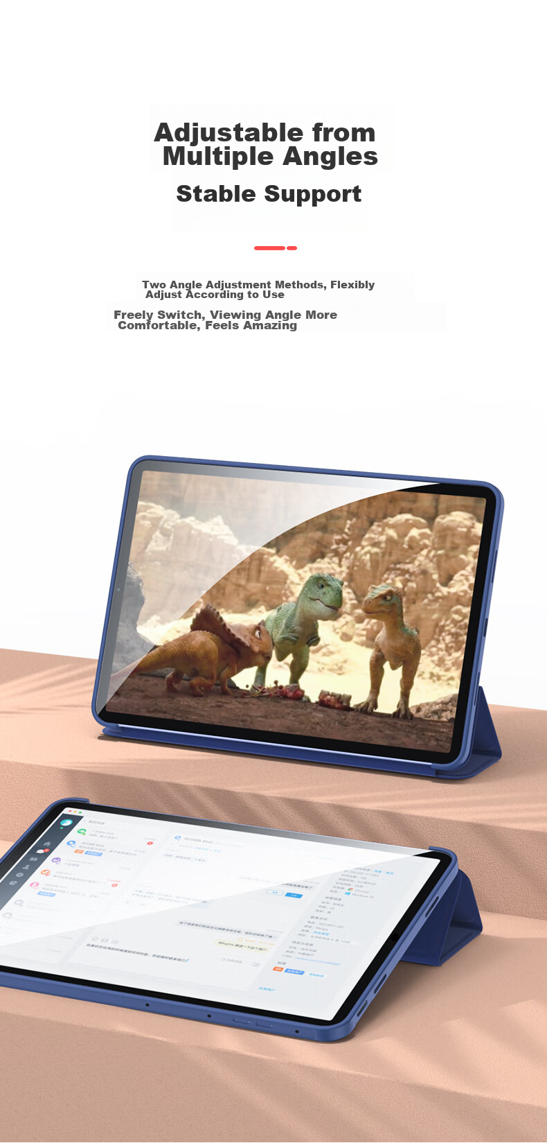 Защитный чехол BIAZE для планшета Huawei MatePad Pro 11 дюймов, трехскладная подставка, полноразмерная защита, тонкий, противоударный, черный