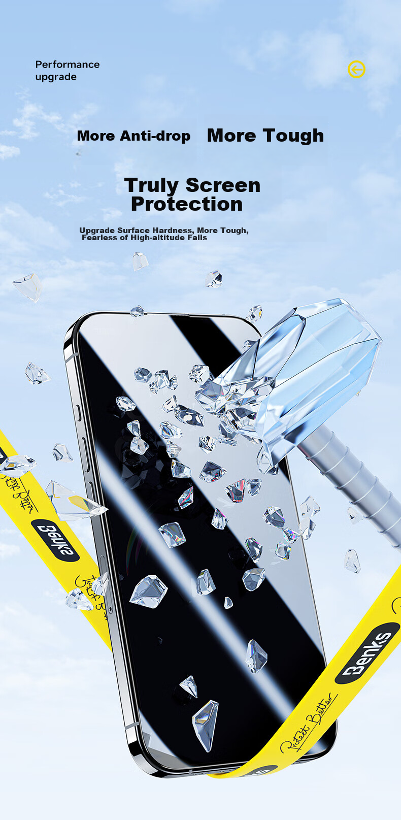 Защитное стекло Benks для iPhone 16 Pro