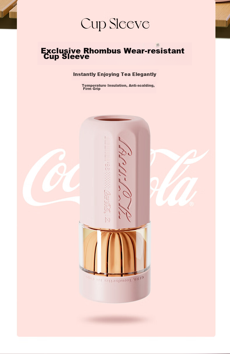 Стеклянный стакан Germ Coca-Cola, 550 мл, фиолетовый