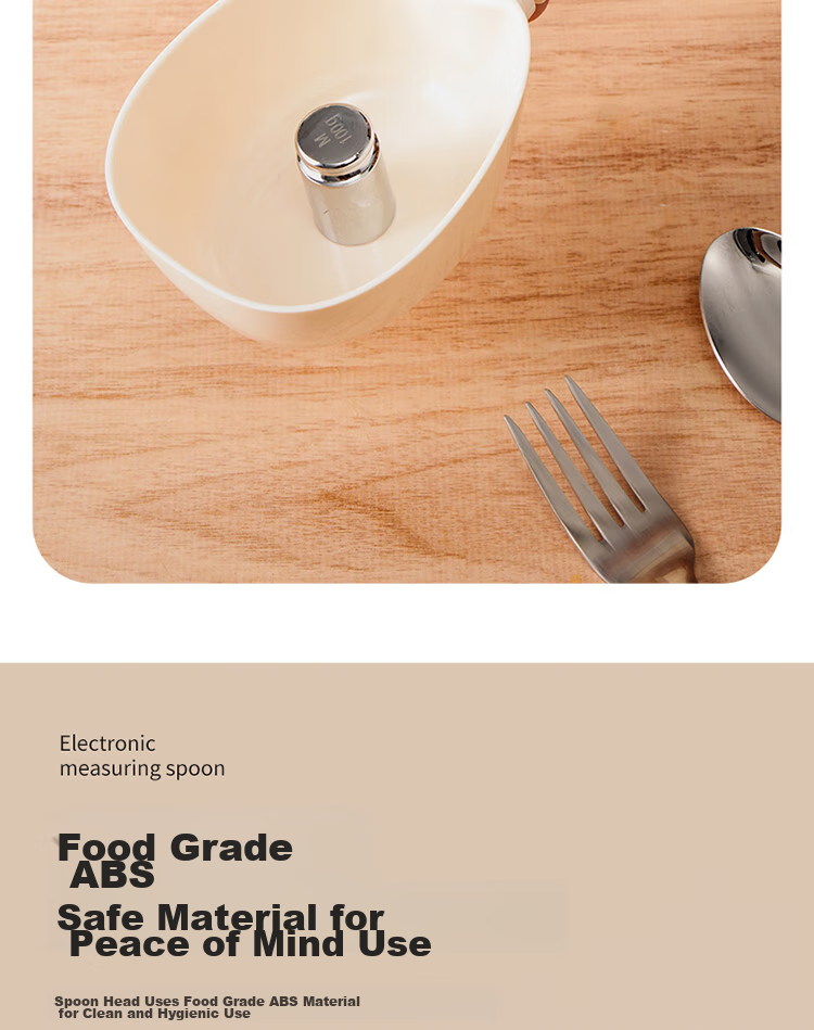 Кухонные весы BJ Electronic Measuring Spoon Scale, электронные, для выпечки, мерная ложка для детского питания, 1 г, нержавеющая сталь, Китай