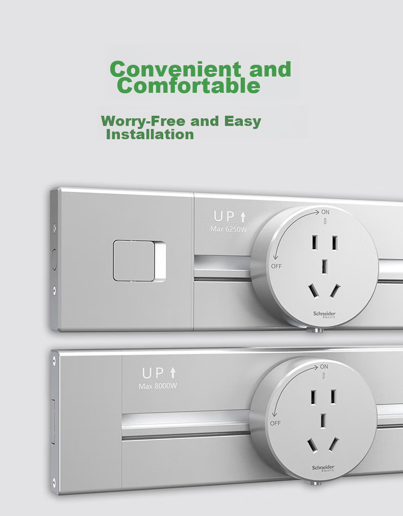Адаптер-розетка Schneider Electric, 5 гнезд, черный