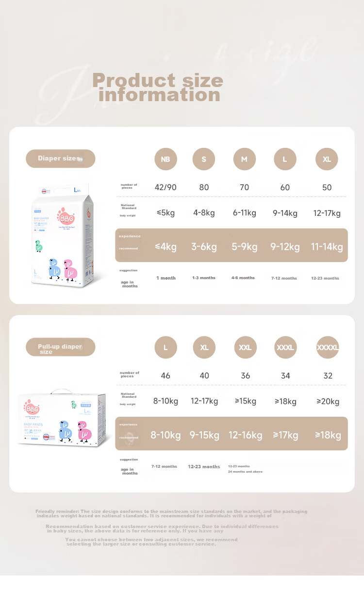 Подгузники BBG Blue Core Feather Soft Luxury Pull-Up Diapers, размер L, 46 шт. (8-10 кг)