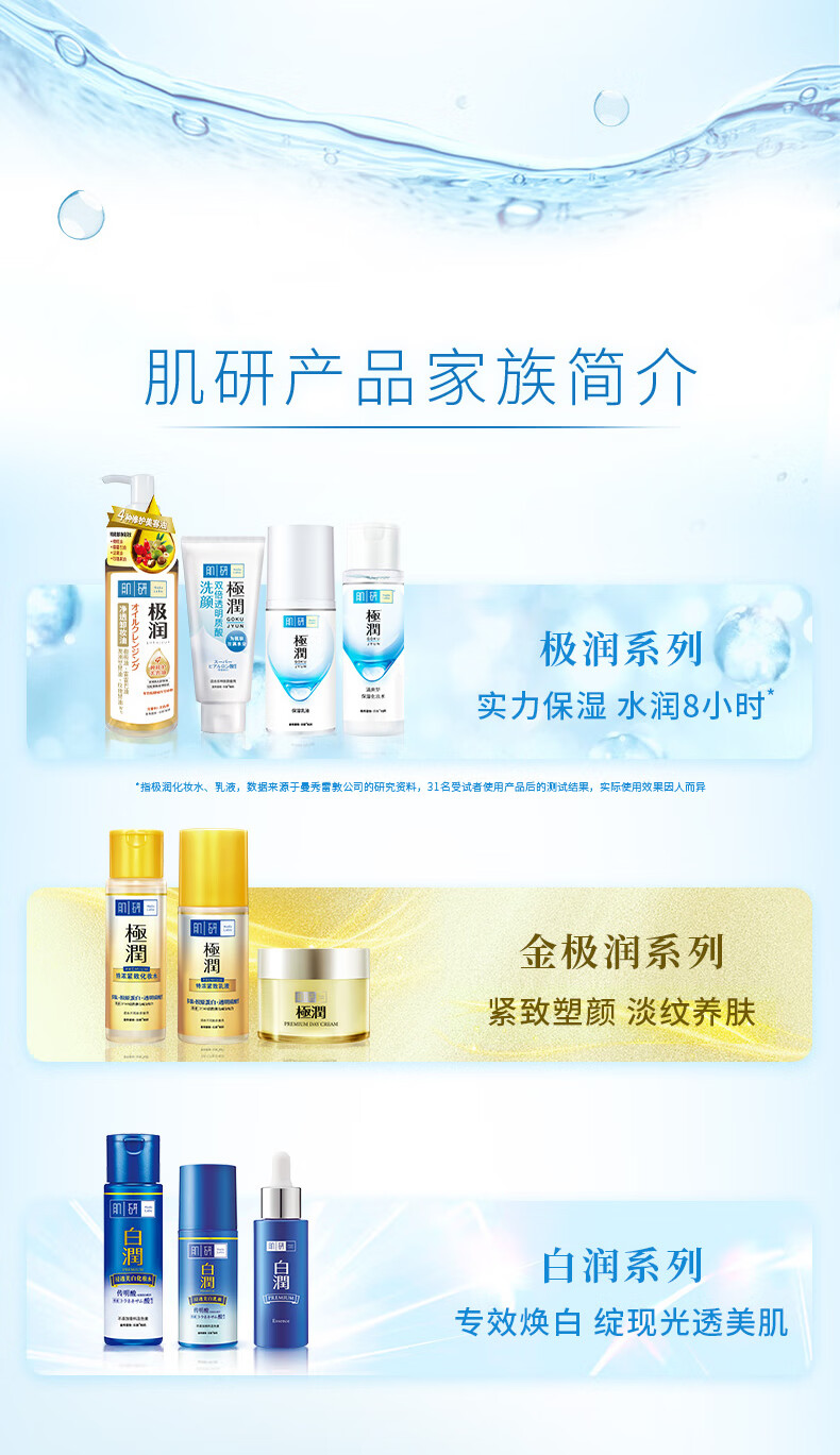 肌研极润爽肤水-清爽型170ml*2玻尿酸补水保湿低致痘低致敏
