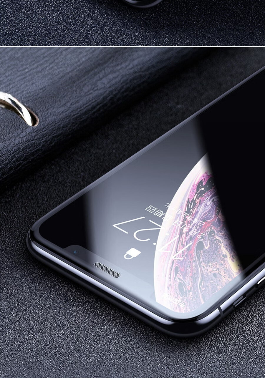 Защитное стекло для экрана ESCAPE для iPhone 11 Pro/X/XS, противоударное, с антипылевой сеткой, HD Full Coverage
