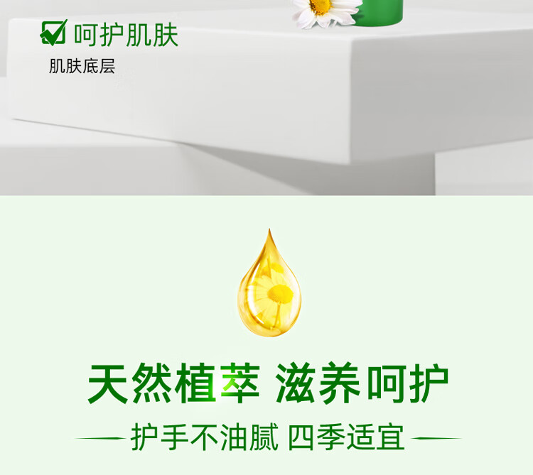 贺本清（Herbacin）德国小甘菊经典护手霜(75ml管条状) （滋润 补水保湿 预防干裂）礼物 伴手礼 男女适用