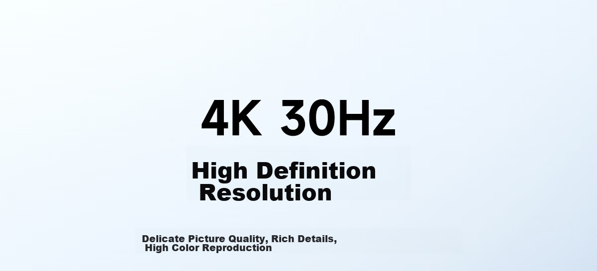 Кабель Hagibis Type-C - HDMI 4K@30Hz, 2 метра, черный/белый