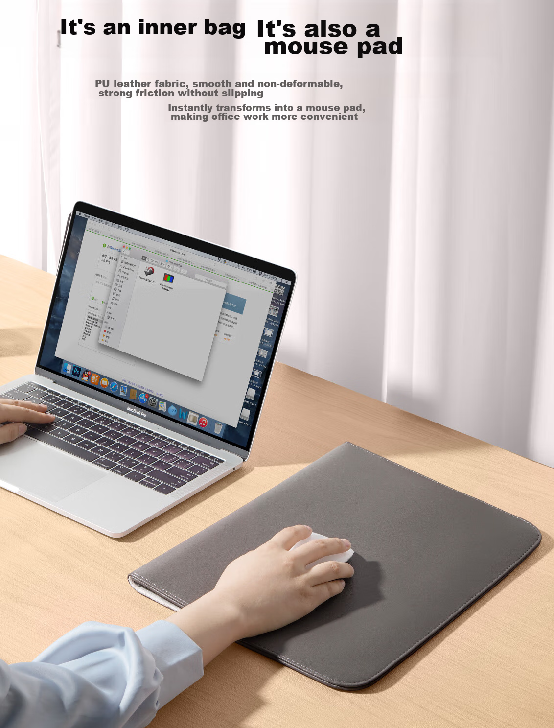 Чехол для ноутбука Taikesen, совместимый с Apple MacBook 14 дюймов, Huawei, Lenovo, защитный чехол для мужчин и женщин, водоотталкивающий, с магнитным замком, серый
