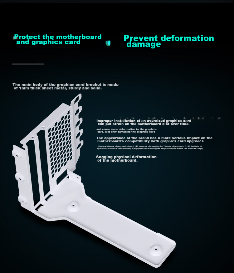 Комплект вертикального крепления для видеокарты PHANTEKS PCI-E 5.0/4.0, 7-слотовый корпус ATX, удлинительный кабель 220 мм, высокопрочный слот, 5080