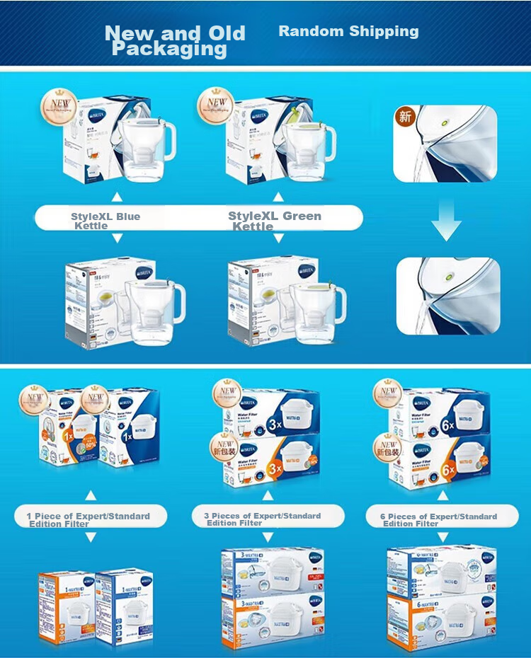 Фильтр-кувшин Brita Style XL, 3.5 л, зеленый, с 5 картриджами