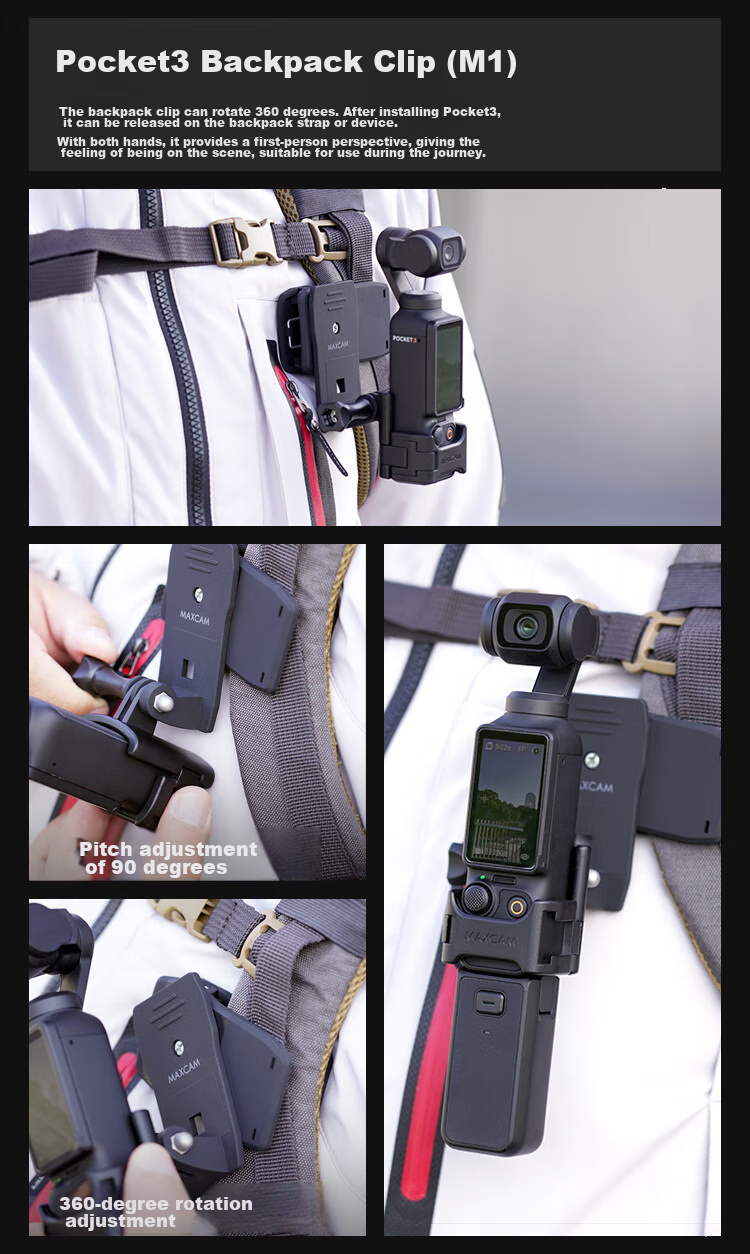MAXCAM, портативный селфи-штатив для DJI Osmo Pocket 3, настольная подставка для видеоблогов, аксессуар