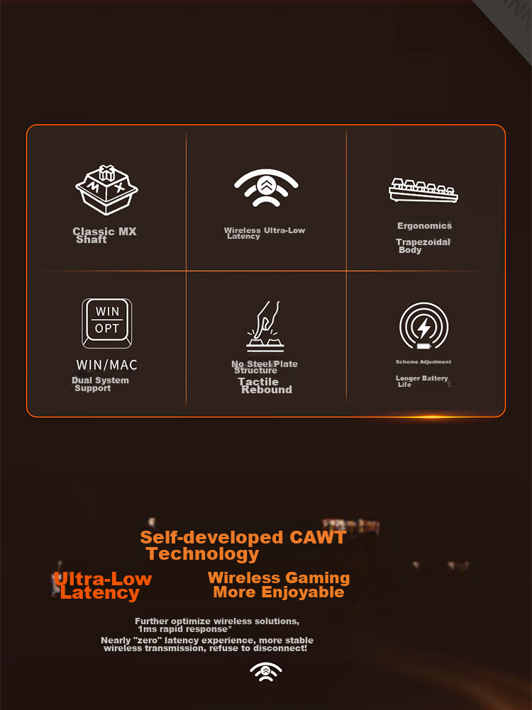 Механическая клавиатура CHERRY MX2.0 PRO, 108 клавиш, беспроводная Bluetooth, игровая и офисная, для ПК, совместима с WIN/MAC, переключатели Night Flame Tea