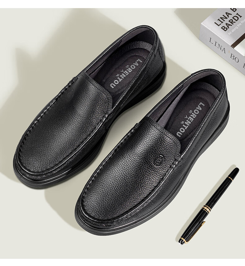Мужские туфли LAORENTOU Business Casual LA11112 Черные 41