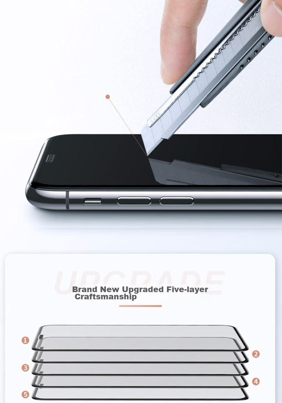 Защитное стекло для экрана ESCAPE для iPhone 11 Pro/X/XS, противоударное, с антипылевой сеткой, HD Full Coverage