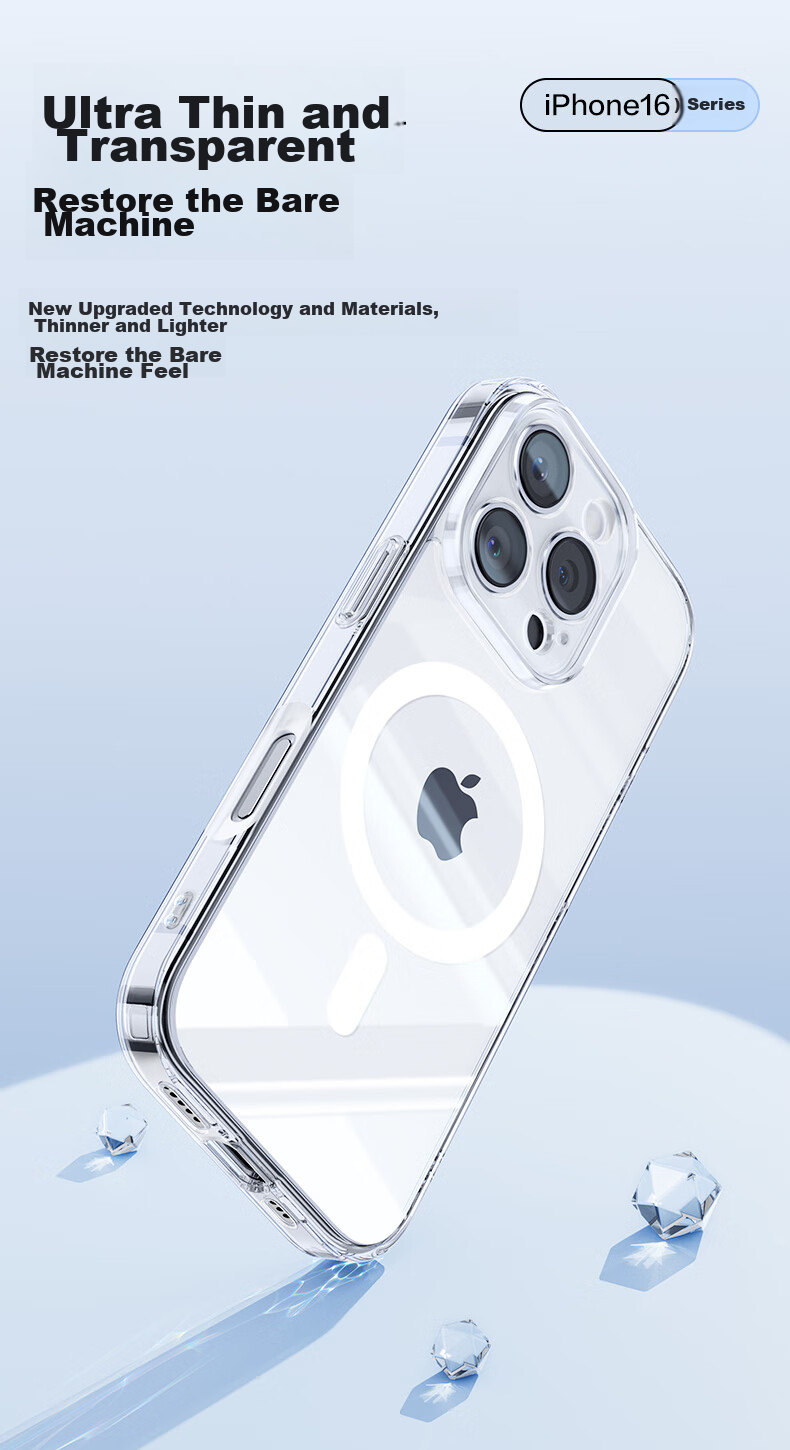 Прозрачный чехол PISEN с MagSafe