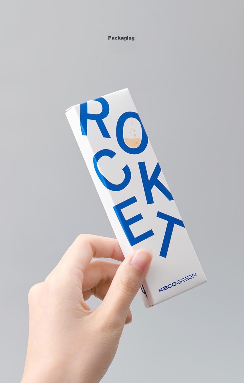 Ручка гелевая KACO Jingdian Subject Retractable Gel Pen, стильная, 0.5 мм, черная, для экзаменов и письма, 4 шт. в коробке
