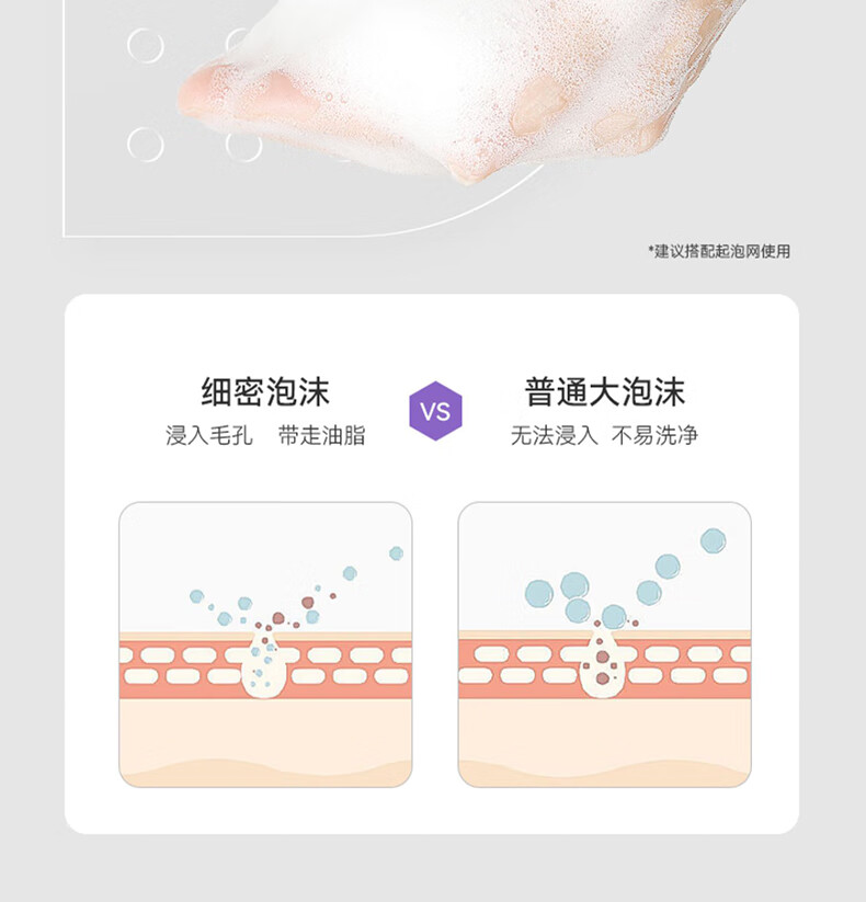 ORGINESE欧橘紫苏净肤氨基酸洗面奶深层清洁女士男士温和不刺激保湿洁面乳