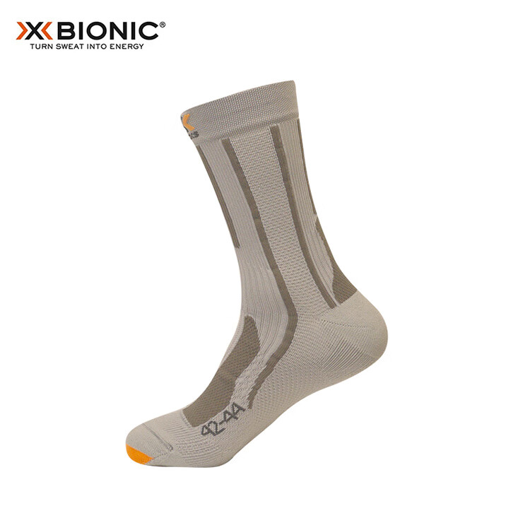 Носки XBIONIC для хайкинга, дышащие, влагоотводящие, G248, жемчужно-серые, 24.5-25.5 см (39-41)