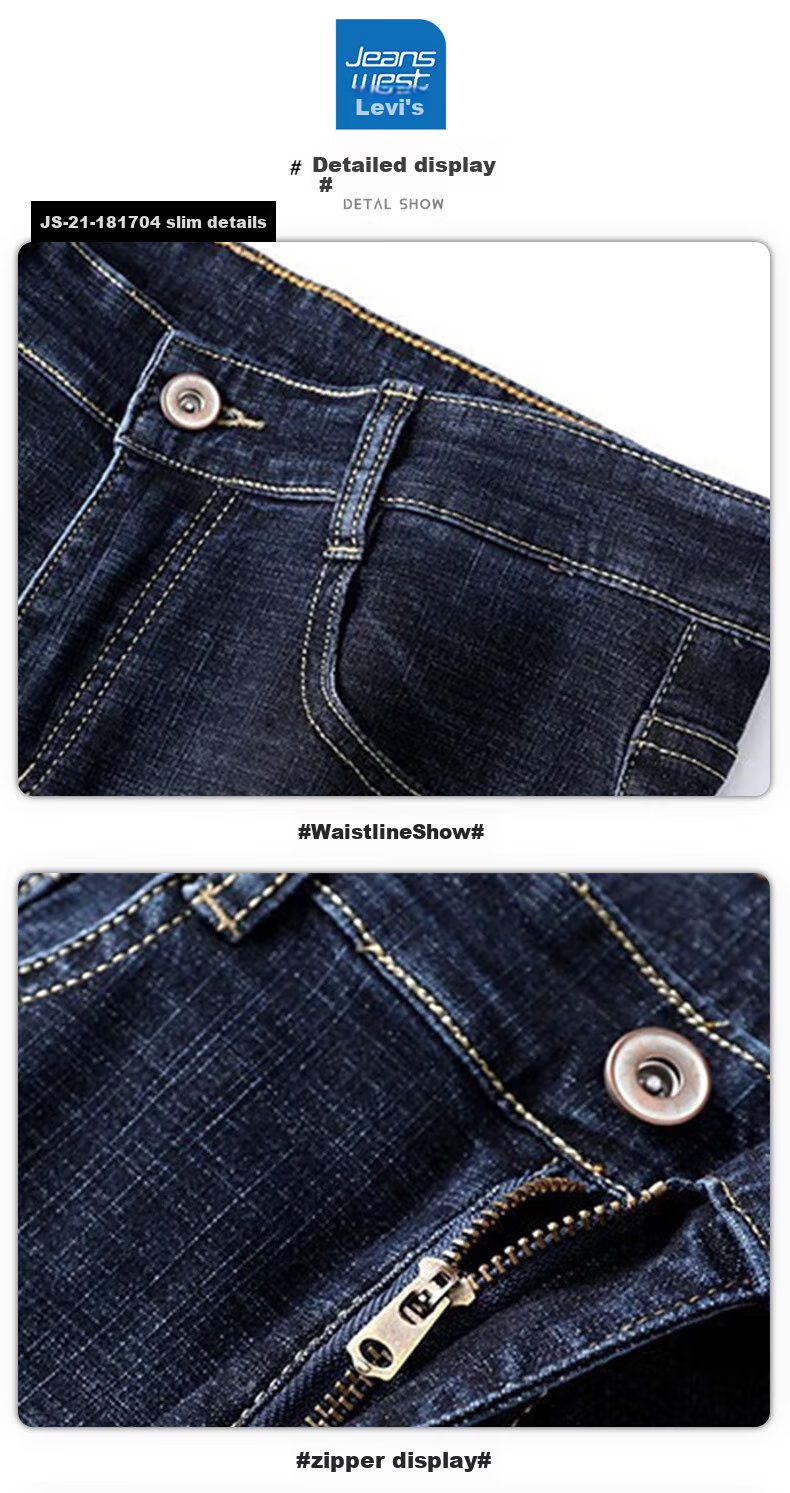 Джинсы мужские Jeanswest, утепленные, зимние, 2025, прямые, тонкие, теплые, черные, размер 29