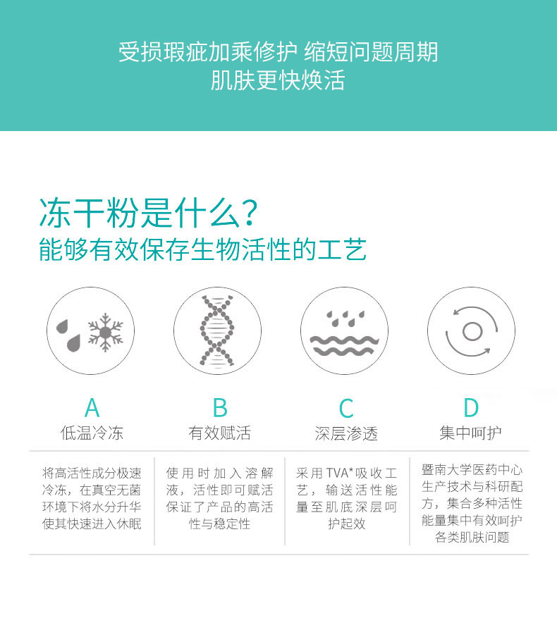 丽普司肽 立体修护冻干粉18ml  安瓶精华淡化痘印痘坑收缩毛孔