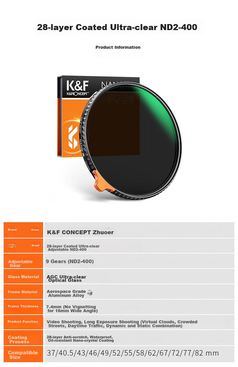 Нейтрально-серый фильтр K&F Concept