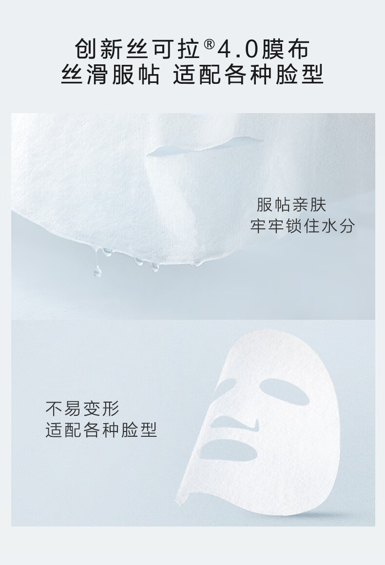 HomeFacialProhfp透明质酸钠密集补水面膜 修护敏感肌肤保湿滋润SPA面膜护肤5片