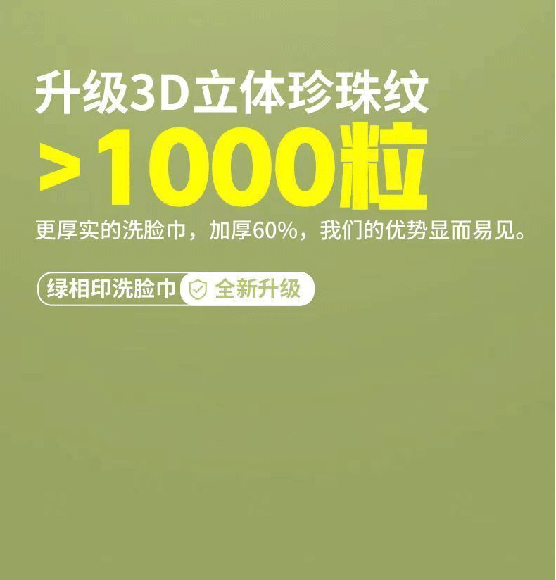 东义严选洗脸巾一次性悬挂抽取式洁面毛巾珍珠纹擦脸巾加厚加大6包装