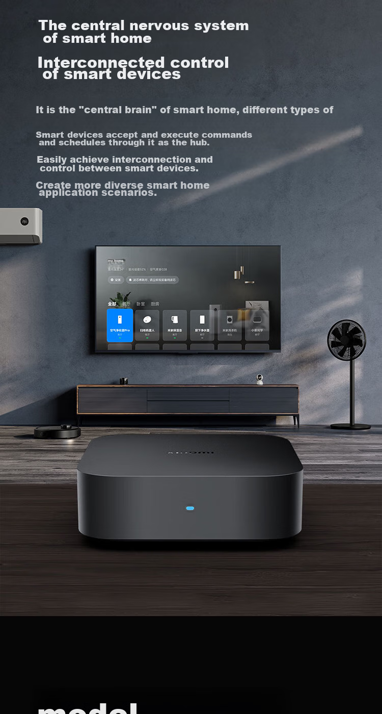 Умный хаб Xiaomi Mijia Smart Hub Gateway, центр управления умным домом, беспроводное управление, Bluetooth Mesh, миллисекундный отклик