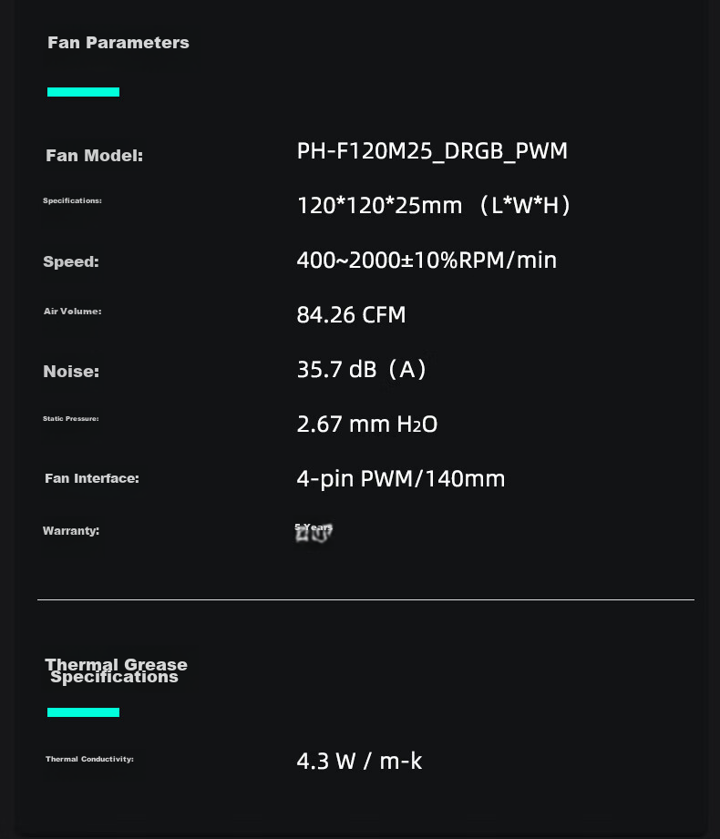 Кулер для процессора PHANTEKS Polar S4, башенный, 4 тепловые трубки, ARGB вентилятор, высокая производительность