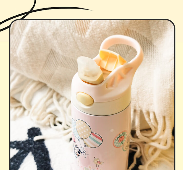 Детская термокружка Contigo Disney Minnie, 400 мл, нержавеющая сталь, с клапаном "One-touch quick start", для детей