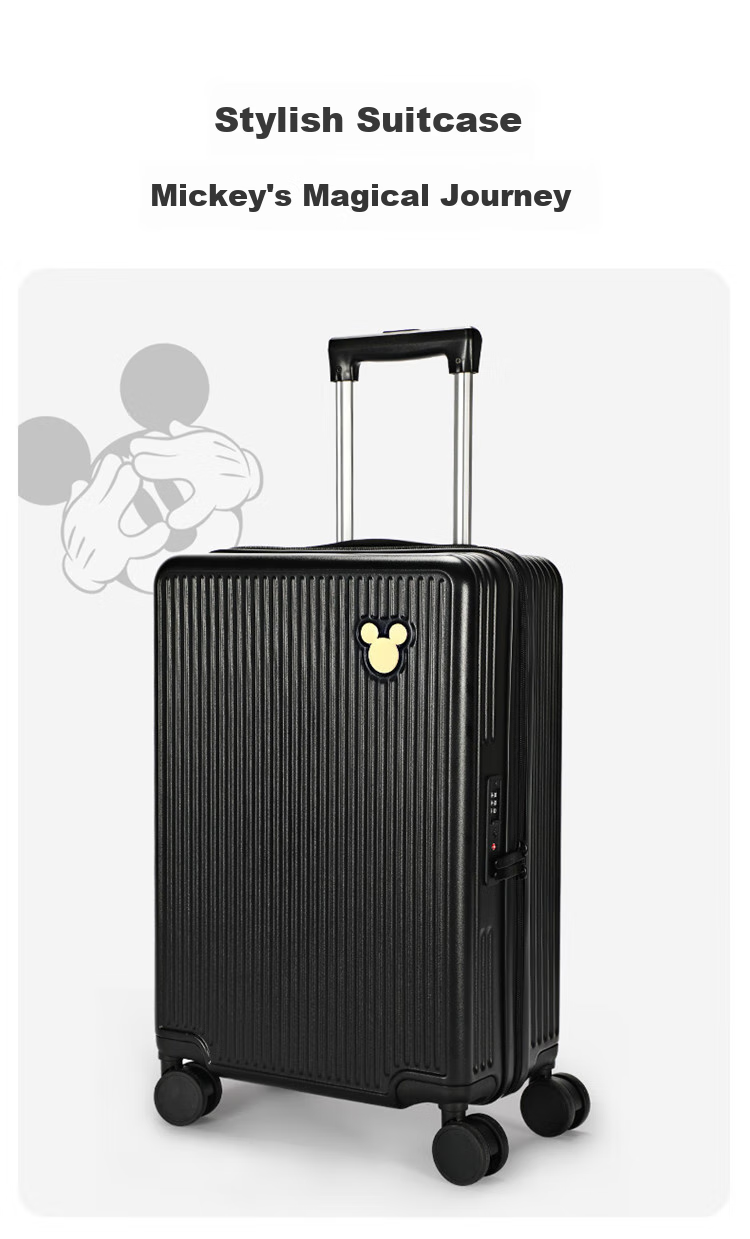Чемодан Mesuca Disney Collaboration, унисекс, с кодовым замком, 20 дюймов, белый