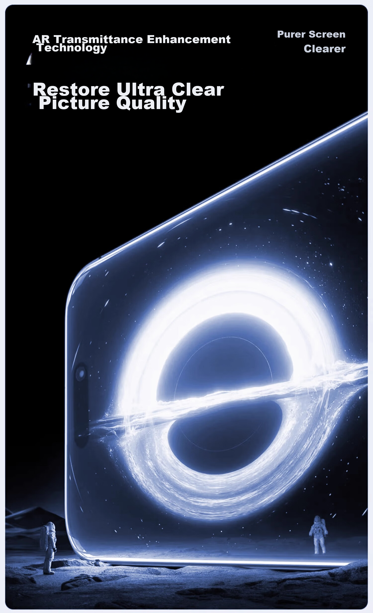Защитное стекло DIVI для Apple iPhone 16 Pro Max, прозрачное, противоударное, антибликовое, 2 шт.