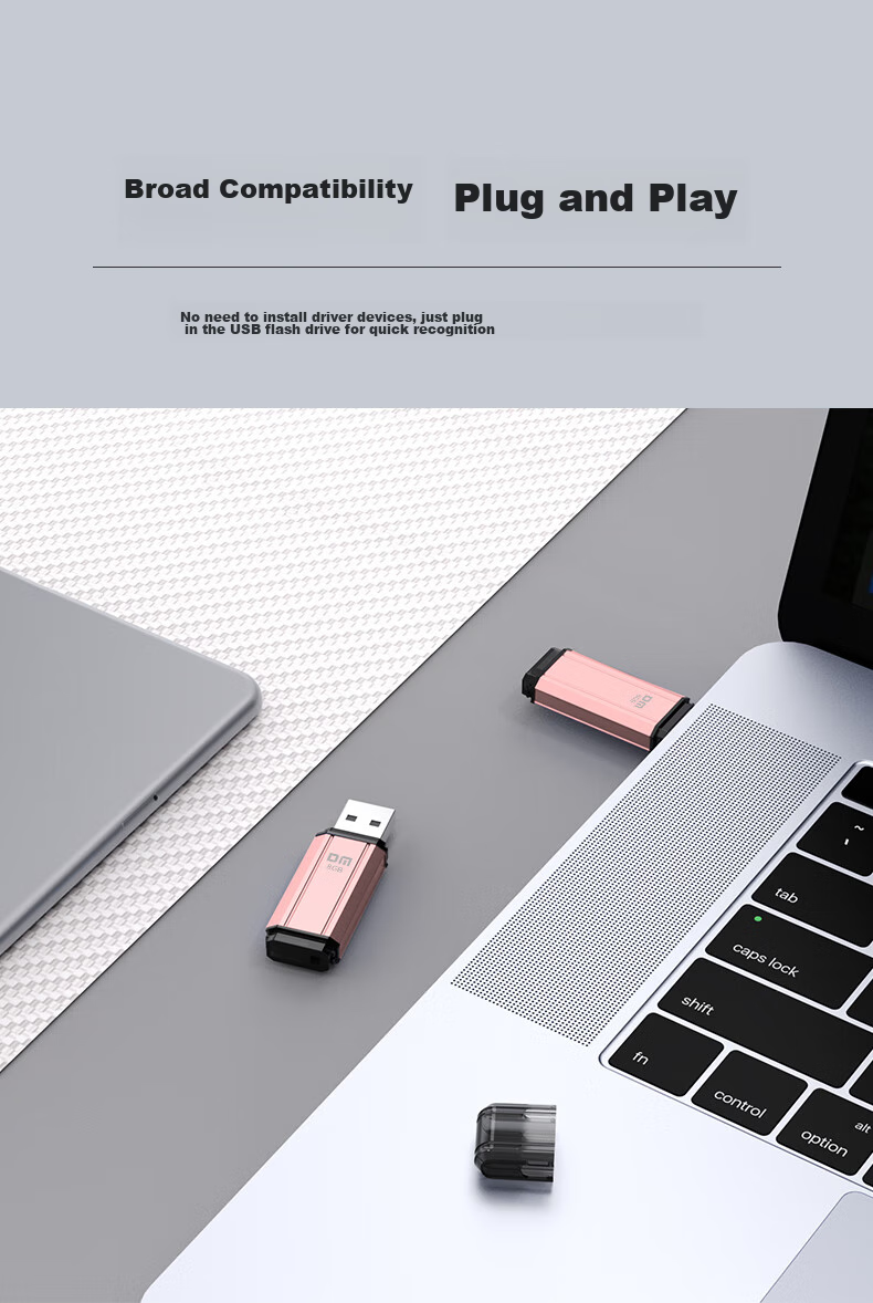 USB-накопитель DM PD206, 8GB, USB 2.0, металлический корпус, розовый