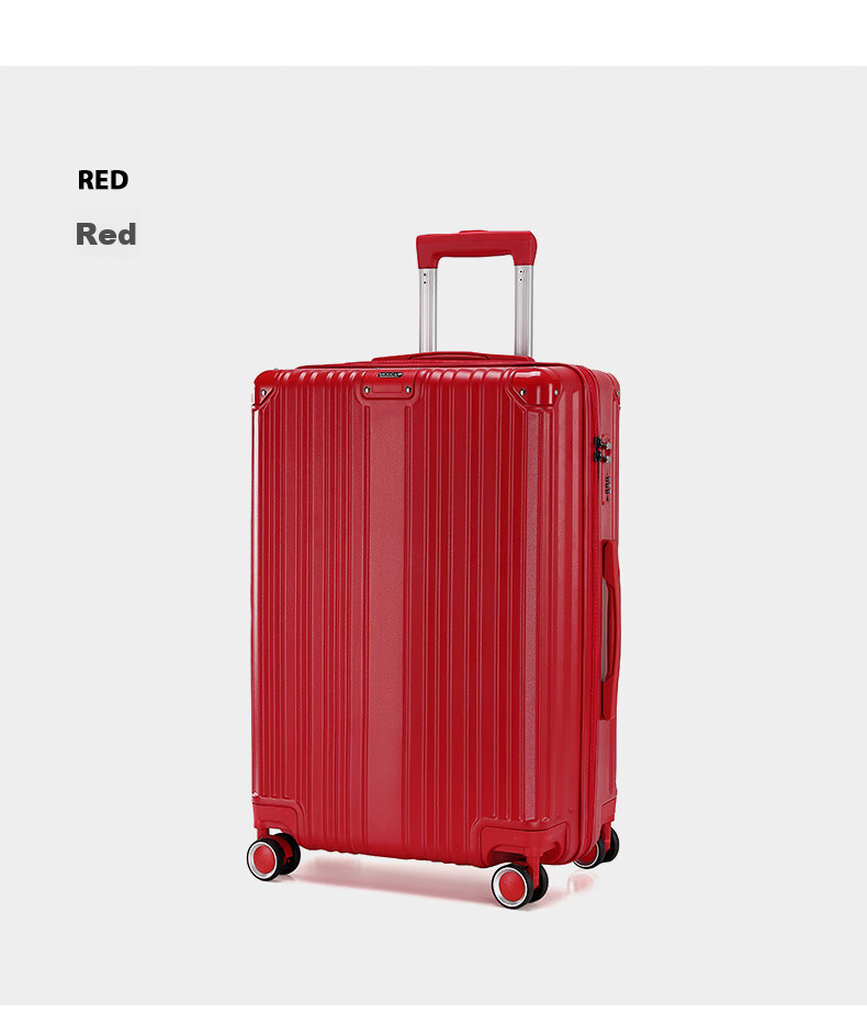 Чемодан MEXICAN Luggage 20-дюймовый, маленький, для мужчин и женщин, для свадебного приданого, с кодовым замком, кожаный, ручная кладь, красный